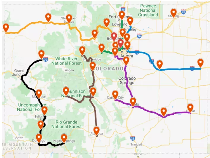 EV FastCharging Corridors Colorado Energy Office